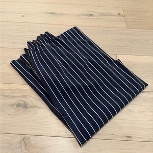 [Lululemon] Ruffle-Waist Wide-Leg Crop Pant 25" Stretch Woven Navy Striped